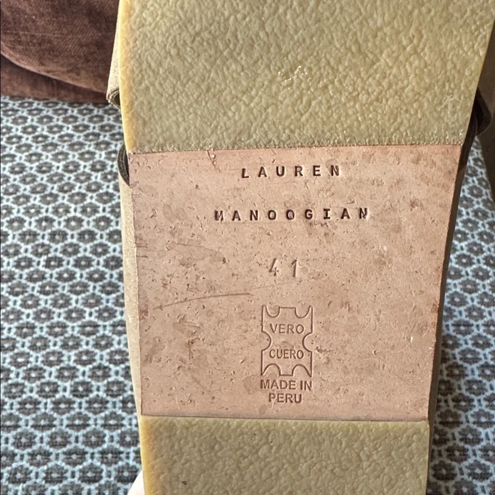 Lauren Manoogian Raw Cross Slide in Burnt Umber Size 41 - Picture 7 of 11